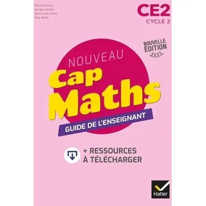 Comparateur de prix : Hatier Cap Maths CE2 - Éd. 2021 - Guide pédagogique + ressources à télécharger