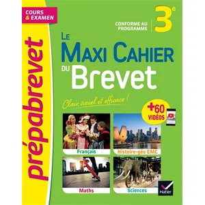Hatier Le Maxi Cahier du Brevet (tout-en-un) - Brevet 2024 pas cher