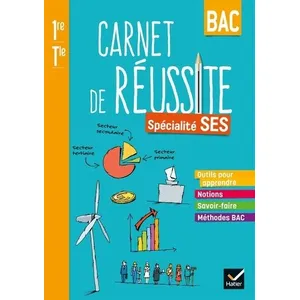 Comparateur de prix : Hatier Carnet de réussite - 1re, terminale, spécialité SES (édition 2021)