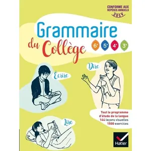 Comparateur de prix : Hatier Grammaire du collège - francais - 6e - livre de l'élève (édition 2019)