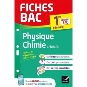 Hatier Fiches bac Tome 25 : physique-chimie - 1re, spécialité pas cher