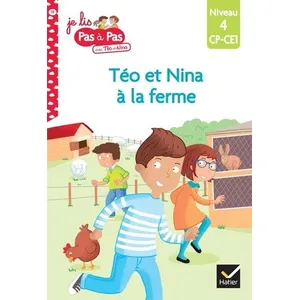 Hatier Téo et Nina CP CE1 Niveau 4 - Téo et Nina à la ferme (Poche) pas cher