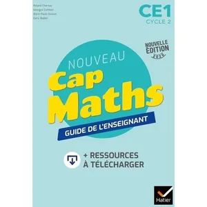 Comparateur de prix : Hatier Cap Maths CE1 Éd. 2020 - Guide pédagogique + ressources à télécharger