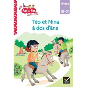 Hatier Téo et Nina GS CP Niveau 1 - Téo et Nina à dos d'âne (Je lis pas à pas, Band 25) pas cher