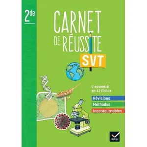 Comparateur de prix : Hatier Mon carnet de réussite SVT 2de - Ed 2022 - Carnet élève (Broché)
