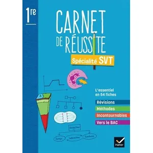Comparateur de prix : Hatier Mon carnet de réussite SVT 1re - Ed 2022 - Carnet élève: Carnet de l'élève