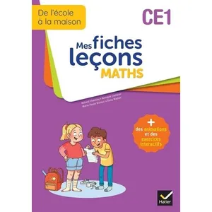 Hatier Maths - CE1 - mes fiches leçons + exercices numériques pas cher