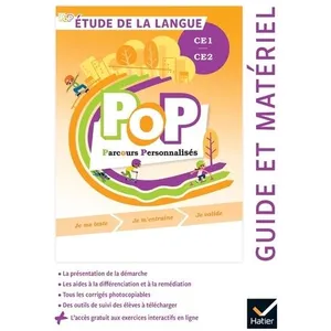 Comparateur de prix : Hatier POP - Etude de la langue CE1 CE2 Ed. 2022 - Guide pédagogique + accès numérique