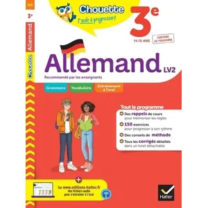 Comparateur de prix : Hatier Chouette - Allemand 3e - LV2 (A2, A2+) Catherine Boularand (Auteur)