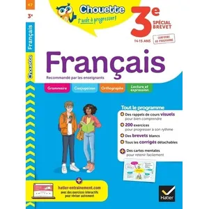 Comparateur de prix : Hatier Chouette - Français 3e Hortense Bellamy (Auteur), Sandrine Girard (Auteur)