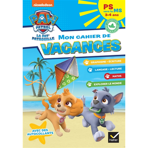 Comparateur de prix : Hatier Mon cahier de vacances Pat'Patrouille 2025 PS vers la MS 3/4 ans