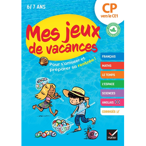 Comparateur de prix : Hatier Mes jeux de vacances - Cahier de vacances 2025 du CP vers le CE1