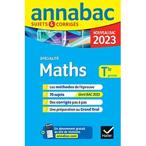 Comparateur de prix : Hatier Annales du bac Annabac 2023 Maths Tle générale (spécialité) broché