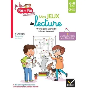 Comparateur de prix : Hatier Mes jeux de lecture - CP-CE1 - 40 jeux pour apprendre à lire en s'amusant