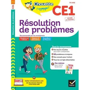 Comparateur de prix : Hatier Chouette - Résolution de problèmes CE1 Géraldine Collette (Auteur)