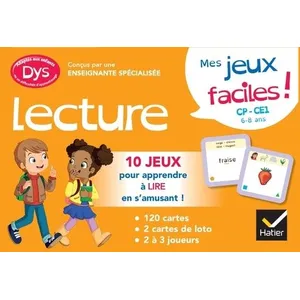 Comparateur de prix : Hatier Mes jeux de lecture facile ! dys (CP-CE1) Boîte ou accessoire