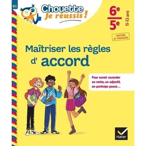 Comparateur de prix : Hatier Maîtriser les règles d'accord - 6e, 5e - cahier de soutien en français