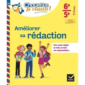 Comparateur de prix : Hatier Améliorer sa rédaction - 6e, 5e - cahier de soutien en français