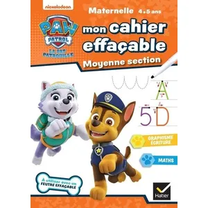 Comparateur de prix : Hatier Mon cahier effaçable Pat'Patrouille MS Rachel Valentin (Auteur)