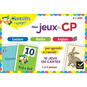Comparateur de prix : Hatier Chouette - Mes jeux du CP en lecture, maths, anglais Boîte ou accessoire
