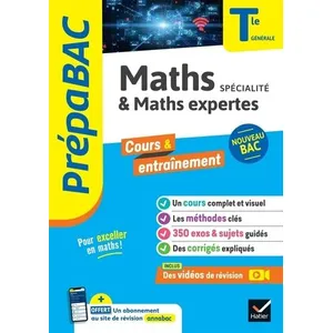 Hatier Maths spécialité & maths expertes, terminale générale : nouveau bac pas cher