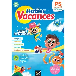 Comparateur de prix : Hatier vacances - Cahier de vacances 2025 de la PS vers la MS 3/4 ans