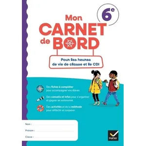 Comparateur de prix : Hatier Carnet de bord 6e - Ed. 2023 - Carnet de l'élève Marie Linossier (Auteur)