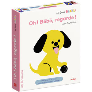 Milan Eds Oh ! Bébé, regarde ! Des cartes et un miroir pour des jeux tendres à partager pas cher