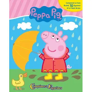 Phidal Publishing Peppa Pig Comptines et Figurines - Livre illustré, 10 figurines, tapis de jeu