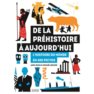 Comparateur de prix : La Martiniere Jeunesse De la préhistoire à aujourd'hui - L'histoire du monde en 400 pictos