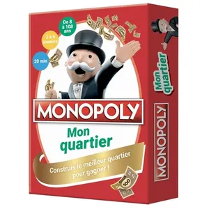 Jeu de cartes Auzou Monopoly Mon quartier pas cher