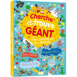 Auzou Cherche et trouve géant - les animaux du monde pas cher