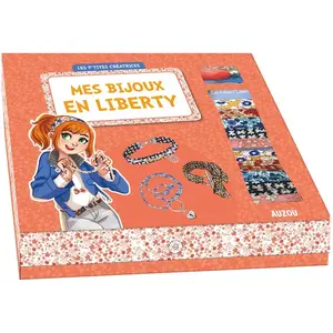 Auzou Éditions Les p'tites créatrices - mes bijoux en liberty