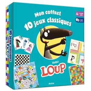 Comparateur de prix : Jeux de société Mon coffret 10 jeux classiques avec Loup Auzou