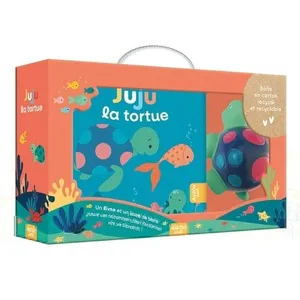 Auzou Éditions Mon premier livre de bain - juju la tortue (valisette carton) pas cher
