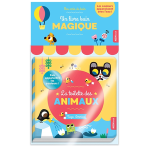 Auzou Éditions Mes amis du bain - livre bain magique - la toilette des animaux pas cher