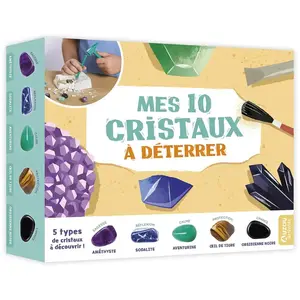 Auzou Éditions Mes 10 cristaux à déterrer pas cher