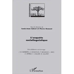 L'harmattan L' enquete sociolinguistique pas cher