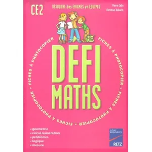 Comparateur de prix : Retz Eds Défimaths Ce2 - Résoudre Des Énigmes En Équipes, Fiches À Photocopier