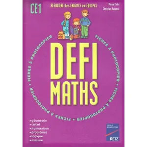 Comparateur de prix : Retz Eds Défi maths CE1 Christian Redouté (Auteur), Pierre Colin (Auteur)