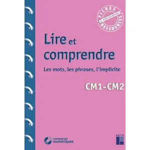 Comparateur de prix : Retz Lire et comprendre CM + Téléchargement: Les mots, les phrases, l'implicite