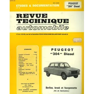 Comparateur de prix : ETAI Revue technique auto pour PEUGEOT: 304 (Ref: 4888)