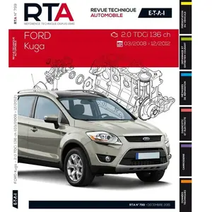 Comparateur de prix : Rta-revue Techniques Automobiles Ford Kuga I(03/2008>12/2012) 2.0tdci 136ch