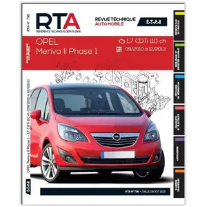 Comparateur de prix : Rta-revue Techniques Automobiles Opel Meriva Yii 1.7 Cdti 110chy(9/10 A12/13)