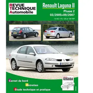 Comparateur de prix : Etai Revue Technique Pour Renault Laguna Ii Ph.2 1.9 Dci 03-05 Jusqu'à 09-07