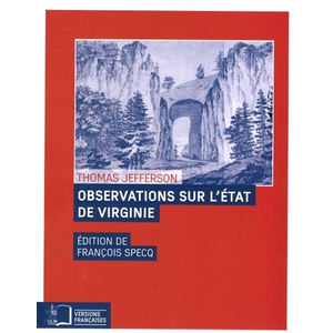 Rue D'ulm Eds Observations sur l'Etat de Virginie pas cher