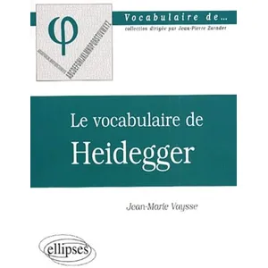 Comparateur de prix : Ellipses Vocabulaire de Heidegger (Le)