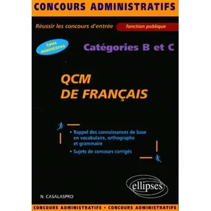 Comparateur de prix : Ellipses QCM de français - catégories B et C