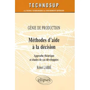 Ellipses Méthodes d'aide à la décision - Génie de production - Niveau B pas cher