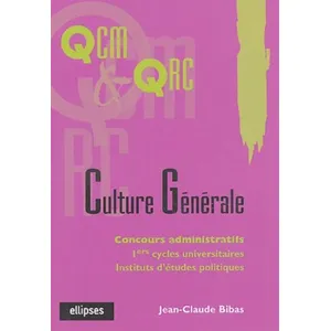 Ellipses La culture générale en QCM et QRC pas cher
